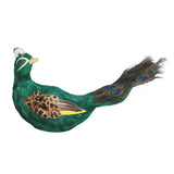 Maxbell Artificial Peacock Ornament Figurine Reusable for Festivals Yard Living Room