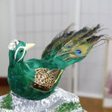Maxbell Artificial Peacock Ornament Figurine Reusable for Festivals Yard Living Room