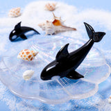 Maxbell Glass Whale Sculpture Animal Table Display Figures for Home Office Versatile Style A