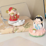 Maxbell Figurines Statue Decoration Centerpiece Fengshui for Festival Bedroom Office style D