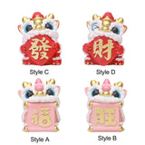 Maxbell Lion Ornament Figurine New Year Decoration 2024 for Home Office Housewarming Style A