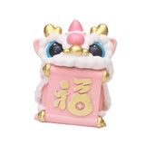 Maxbell Lion Ornament Figurine New Year Decoration 2024 for Home Office Housewarming Style A