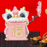 Maxbell Lion Ornament Figurine New Year Decoration 2024 for Home Office Housewarming Style A