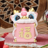 Maxbell Lion Ornament Figurine New Year Decoration 2024 for Home Office Housewarming Style A