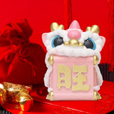 Maxbell Lion Ornament Figurine New Year Decoration 2024 for Home Office Housewarming Style B