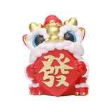 Maxbell Lion Ornament Figurine New Year Decoration 2024 for Home Office Housewarming Style C