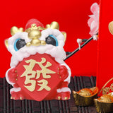 Maxbell Lion Ornament Figurine New Year Decoration 2024 for Home Office Housewarming Style C