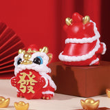 Maxbell Lion Ornament Figurine New Year Decoration 2024 for Home Office Housewarming Style C
