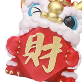Maxbell Lion Ornament Figurine New Year Decoration 2024 for Home Office Housewarming Style D