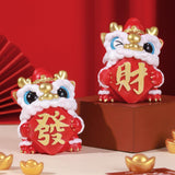 Maxbell Lion Ornament Figurine New Year Decoration 2024 for Home Office Housewarming Style D