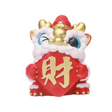 Maxbell Lion Ornament Figurine New Year Decoration 2024 for Home Office Housewarming Style D