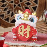 Maxbell Lion Ornament Figurine New Year Decoration 2024 for Home Office Housewarming Style D
