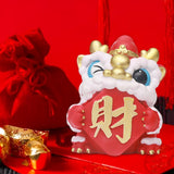 Maxbell Lion Ornament Figurine New Year Decoration 2024 for Home Office Housewarming Style D