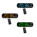 Maxbell Digital Alarm Clock with Temperature Display for Living Room NightStand Dorm Blue