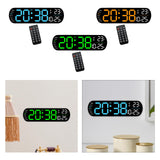 Maxbell Digital Alarm Clock with Temperature Display for Living Room NightStand Dorm Blue