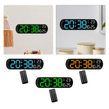 Maxbell Digital Alarm Clock with Temperature Display for Living Room NightStand Dorm Blue