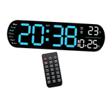 Maxbell Digital Alarm Clock with Temperature Display for Living Room NightStand Dorm Blue