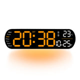 Maxbell Digital Alarm Clock with Temperature Display for Living Room NightStand Dorm Orange