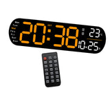 Maxbell Digital Alarm Clock with Temperature Display for Living Room NightStand Dorm Orange