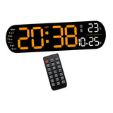 Maxbell Digital Alarm Clock with Temperature Display for Living Room NightStand Dorm Orange