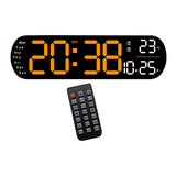 Maxbell Digital Alarm Clock with Temperature Display for Living Room NightStand Dorm Orange