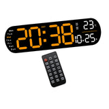 Maxbell Digital Alarm Clock with Temperature Display for Living Room NightStand Dorm Orange