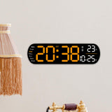 Maxbell Digital Alarm Clock with Temperature Display for Living Room NightStand Dorm Orange