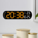Maxbell Digital Alarm Clock with Temperature Display for Living Room NightStand Dorm Orange