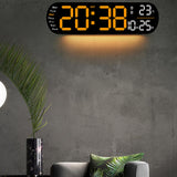 Maxbell Digital Alarm Clock with Temperature Display for Living Room NightStand Dorm Orange