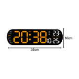 Maxbell Digital Alarm Clock with Temperature Display for Living Room NightStand Dorm Orange