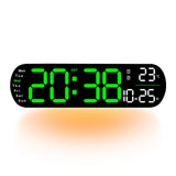 Maxbell Digital Alarm Clock with Temperature Display for Living Room NightStand Dorm Green