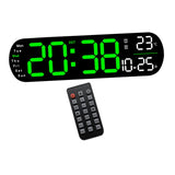 Maxbell Digital Alarm Clock with Temperature Display for Living Room NightStand Dorm Green
