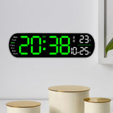 Maxbell Digital Alarm Clock with Temperature Display for Living Room NightStand Dorm Green