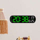 Maxbell Digital Alarm Clock with Temperature Display for Living Room NightStand Dorm Green