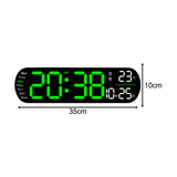 Maxbell Digital Alarm Clock with Temperature Display for Living Room NightStand Dorm Green
