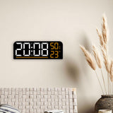 Maxbell Digital Alarm Clock Modern 12/24H Dual Alarm Settings for Dorm Bedroom Shelf Orange