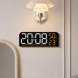 Maxbell Digital Alarm Clock Modern 12/24H Dual Alarm Settings for Dorm Bedroom Shelf Orange