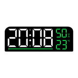 Maxbell Digital Alarm Clock Modern 12/24H Dual Alarm Settings for Dorm Bedroom Shelf Green