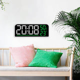 Maxbell Digital Alarm Clock Modern 12/24H Dual Alarm Settings for Dorm Bedroom Shelf Green