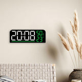 Maxbell Digital Alarm Clock Modern 12/24H Dual Alarm Settings for Dorm Bedroom Shelf Green