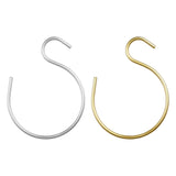 Maxbell S Hanging Hook Closet Hook Metal Aluminum Alloy Hook for Clothes Plants Home gold