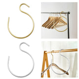 Maxbell S Hanging Hook Closet Hook Metal Aluminum Alloy Hook for Clothes Plants Home gold