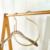 Maxbell S Hanging Hook Closet Hook Metal Aluminum Alloy Hook for Clothes Plants Home gold