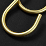Maxbell Hanging Hook Closet Hook Organizer Aluminum Alloy Hook for Clothes Bags Cups Gold S Shaped
