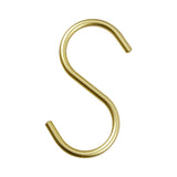 Maxbell Hanging Hook Closet Hook Organizer Aluminum Alloy Hook for Clothes Bags Cups Gold S Shaped