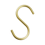 Maxbell Hanging Hook Closet Hook Organizer Aluminum Alloy Hook for Clothes Bags Cups Gold S Shaped