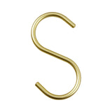 Maxbell Hanging Hook Closet Hook Organizer Aluminum Alloy Hook for Clothes Bags Cups Gold S Shaped