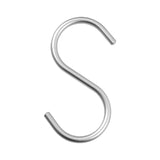 Maxbell Hanging Hook Closet Hook Organizer Aluminum Alloy Hook for Clothes Bags Cups Silver S Shaped