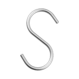 Maxbell Hanging Hook Closet Hook Organizer Aluminum Alloy Hook for Clothes Bags Cups Silver S Shaped
