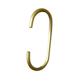 Maxbell Hanging Hook Closet Hook Organizer Aluminum Alloy Hook for Clothes Bags Cups Gold C Shaped